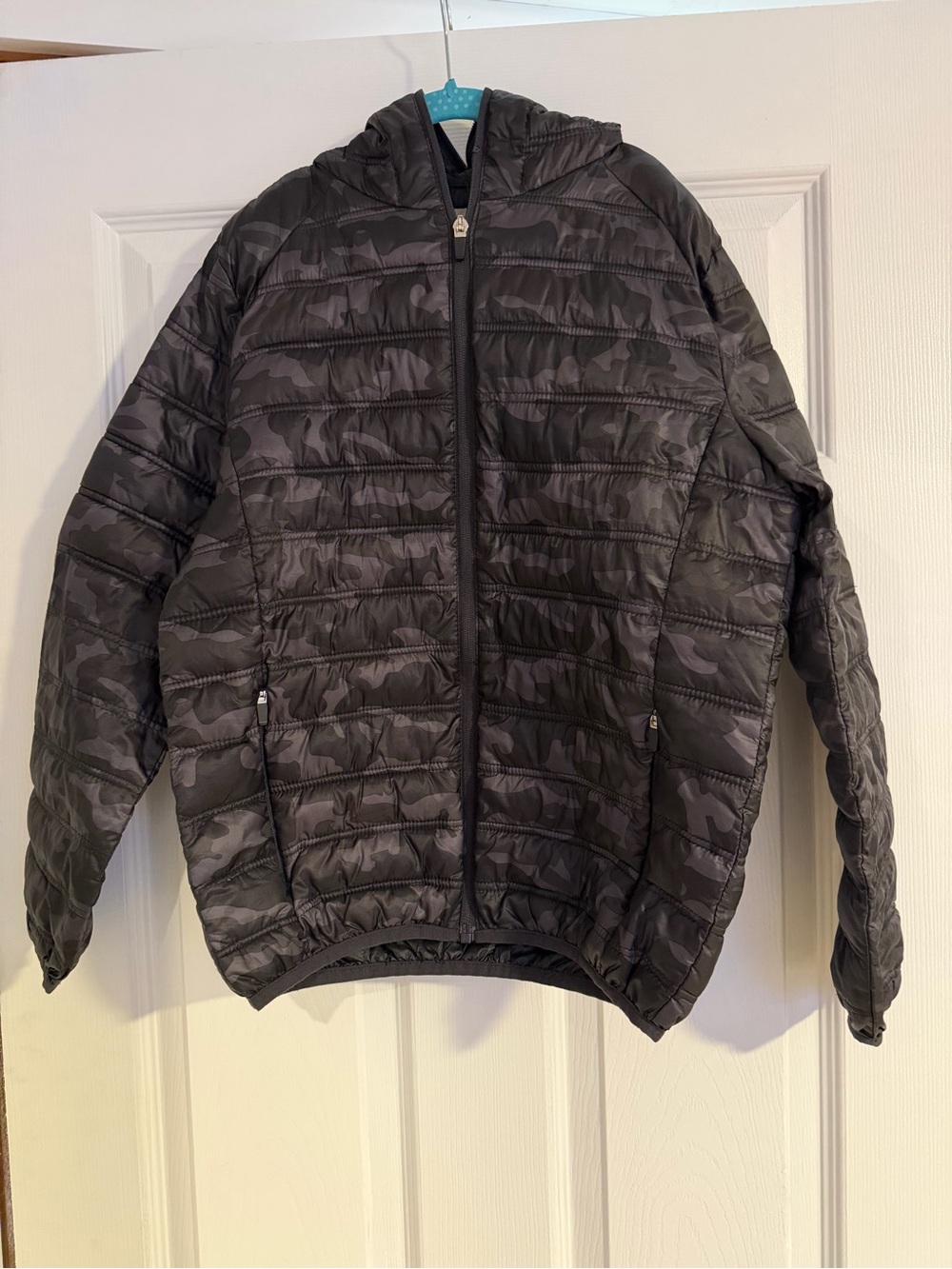 Zara Kids Dark Gray Quilted Hooded Puffer Jacket